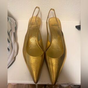 Gold Jeffrey Campbell Heels